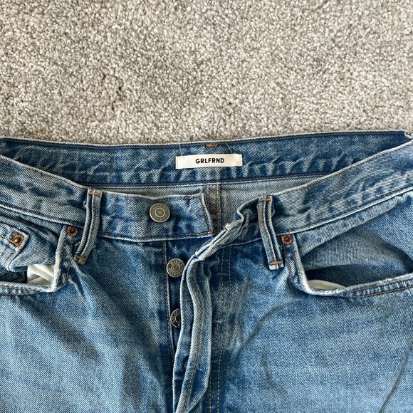 GRLFRND Denim Jeans with Butterfly and Floral Embroidery - Picture 2 of 5